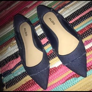 ALDO Jean material flats